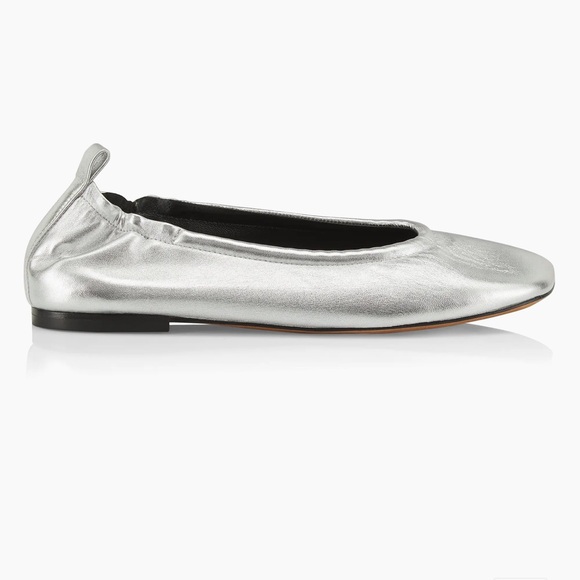 3.1 Phillip Lim Shoes - 3.1 Phillip Lim Stretch-Back Metallic Leather Ballet Flats